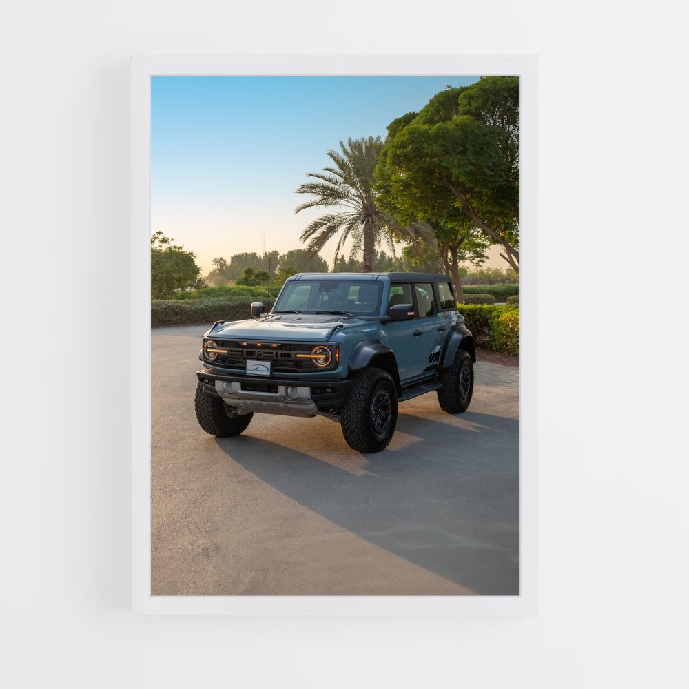 Poster Bronco en action – affiche Ford (vue 3)